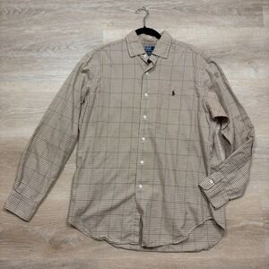 Polo Ralph Lauren‎ Bradford Classic Fit Long Sleeve Gingham Shirt Men's Large